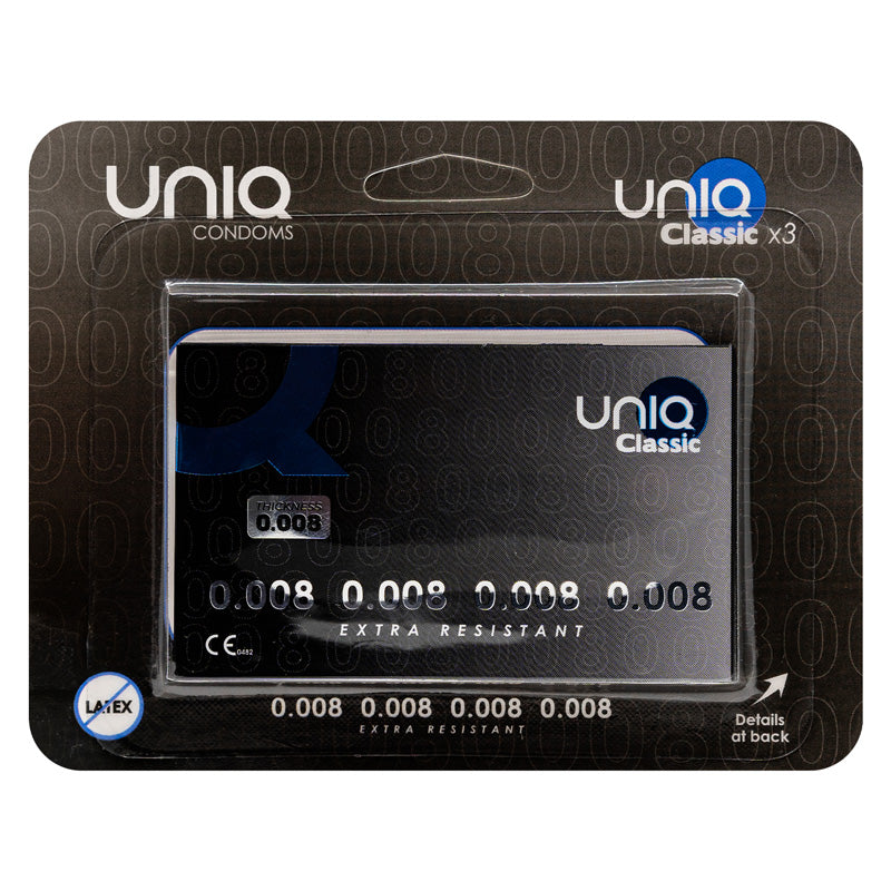 Uniq Classic 0008 condoms Pack 3 Imagen principal del producto