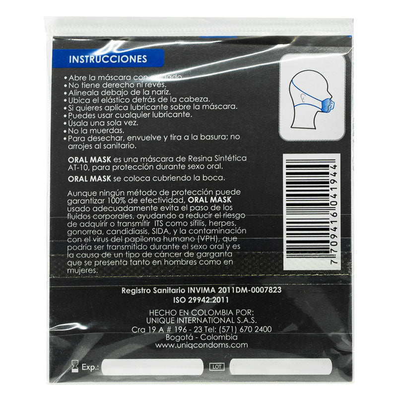 Mascarilla de protección oral Uniq