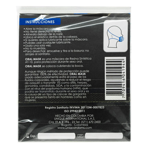 Mascarilla de protección oral Uniq