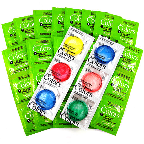 crown assorted colors condoms 100 PCS