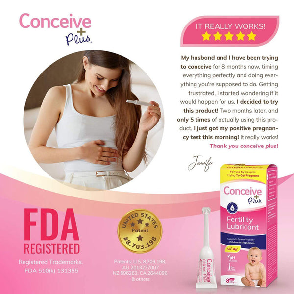 Sasmar Conceive Plus Fertility 8x4g lubricant