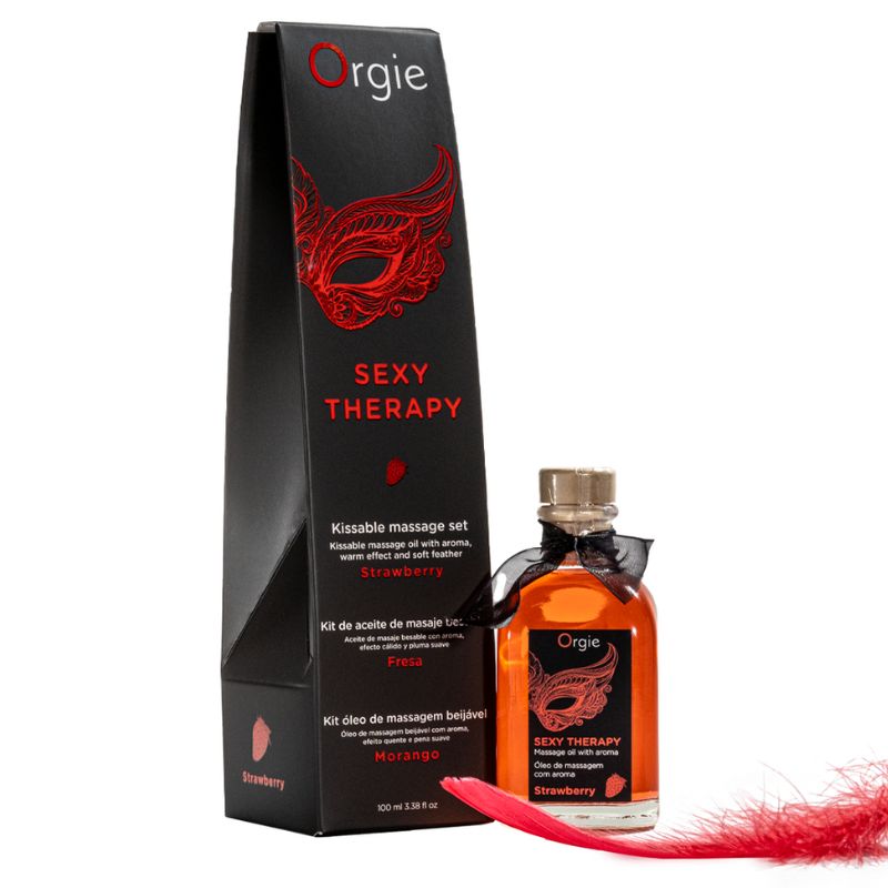 Orgie Sexy Therapy Massage Kit Strawberry 100ml Imagen principal del producto